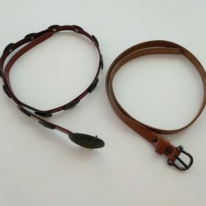 2 Leather belts